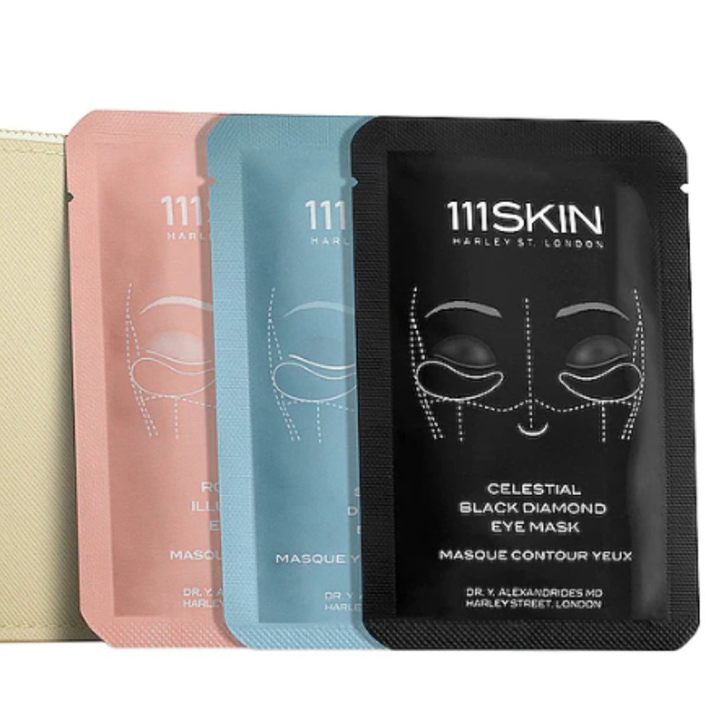 NIB 111Skin The Aesthete's Wallet Eye Mask Set